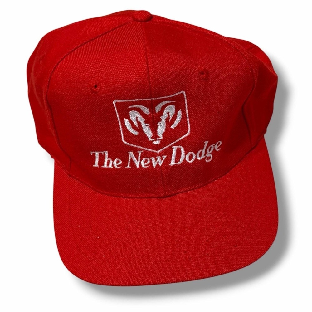 The New Dodge Red Wool Blend Snapback Hat Baseball Cap A